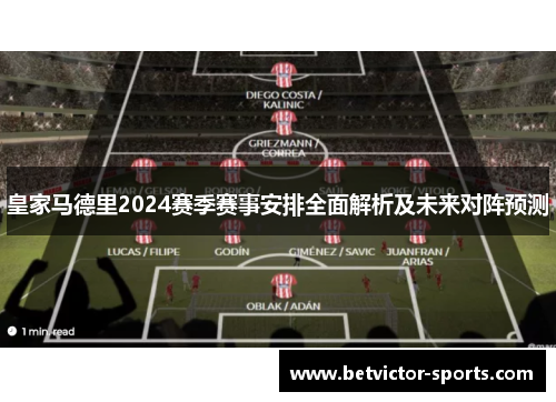 皇家马德里2024赛季赛事安排全面解析及未来对阵预测